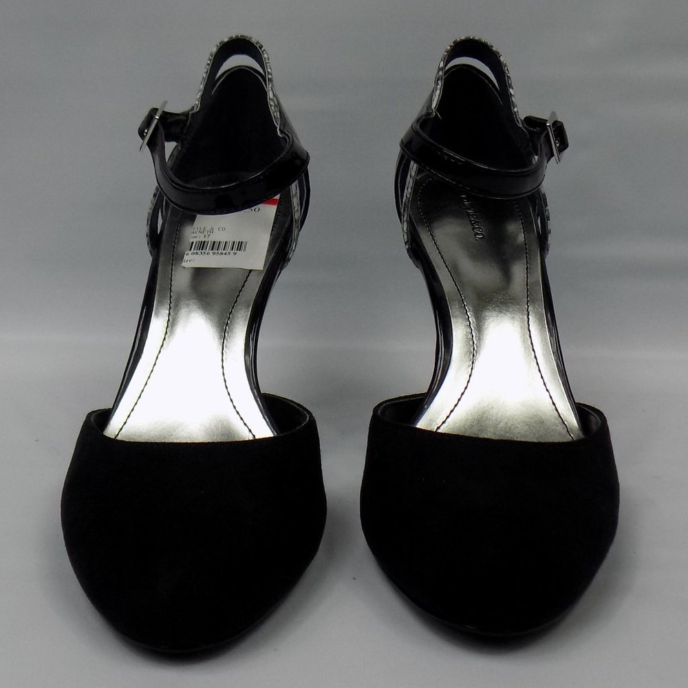 Style & Company Black Gweneth Heels Size 8M - Picture 3 of 9